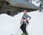Hilde Übelhör bei einer Skitour