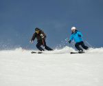 Skiabfahrt am Fellhorn